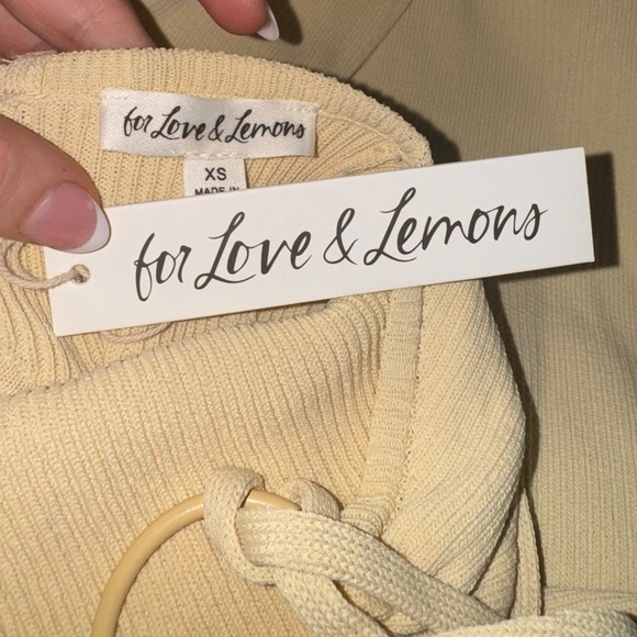 For Love & Lemons NWT Keisha Maxi Dress / Tan / Size XS 💛🍋 - Picture 6 of 7